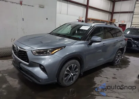 2021 Toyota Highlander Hybrid Xle из США, поврежденный, VIN 5TDHBRCH9MS031494